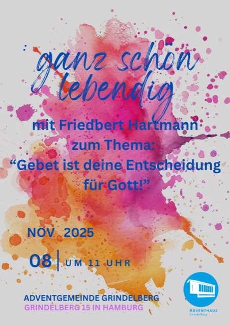 Ganz-Schön-Lebendig Gottesdienst am kommenden Sabbat