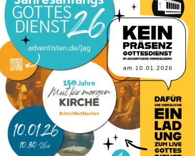 Kein Präsenzgottesdienst am 10.01.2026 – Jahresanfangsgottesdienst von HopeTV