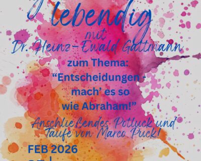 GSL-Gottesdienst und Taufe am 7. February 2025