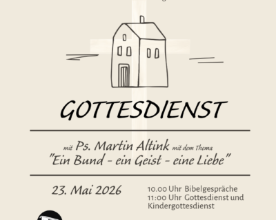 Gottesdienst 23. Mai 2026