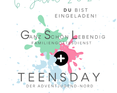 GSL-Gottesdienst & Teensday am 6. Juni 2026