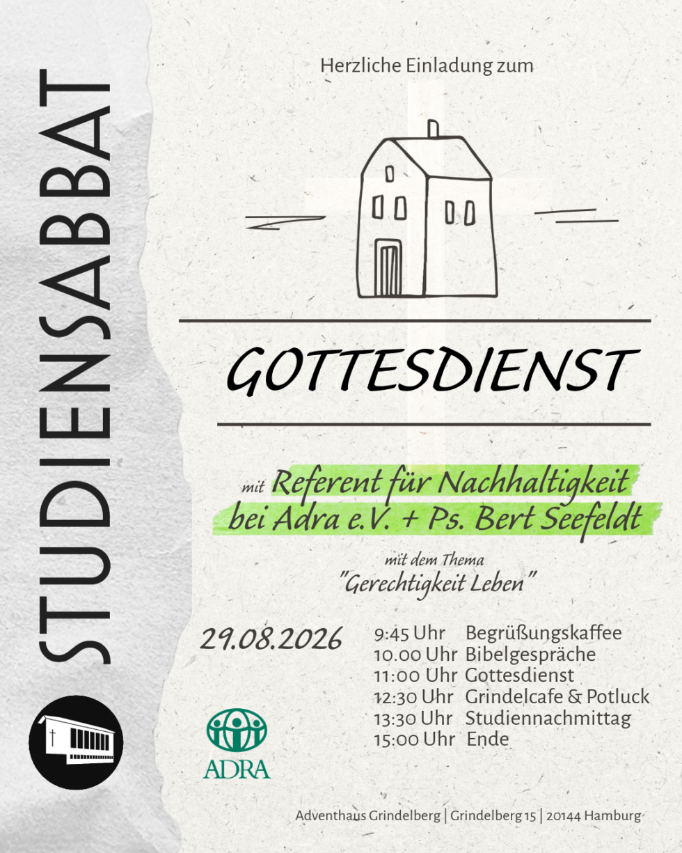 Studiensabbat am 29. August 2026